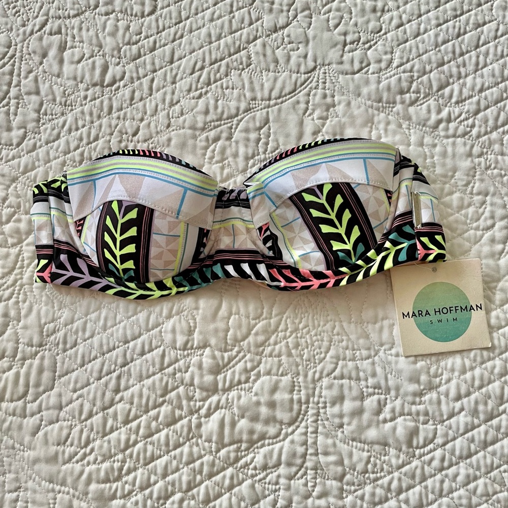 Mara Hoffman Bandeau Bikini. NEW WITH TAGS